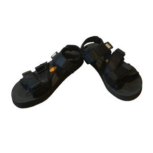 Suicoke Vibram Sole Black Strappy Activewear Sandals